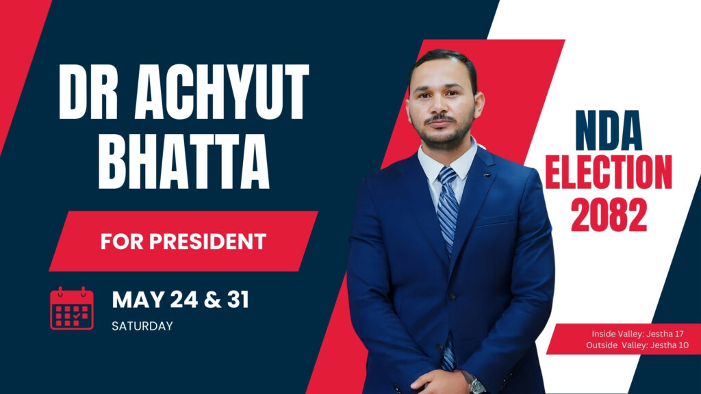 Blue & Red Modern Bold Election Vote Video